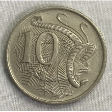 AUSTRALIA 1978 . TEN 10 CENTS COIN . LYREBIRD